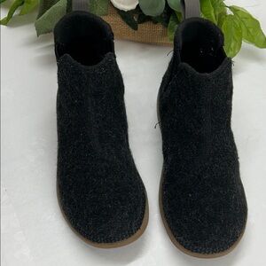 Chaco Black Wool Ankle Booties